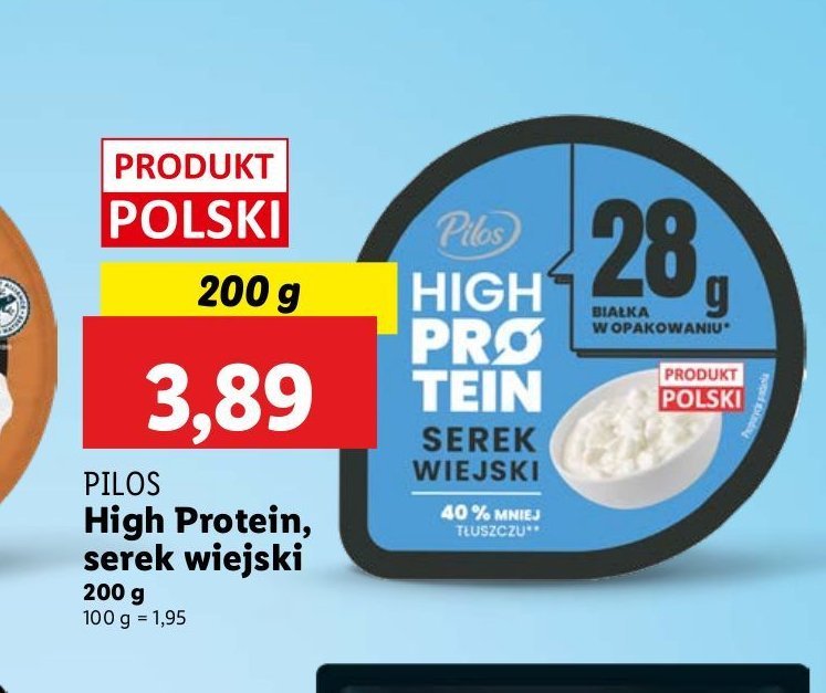 Serek wiejski PILOS HIGH PROTEIN promocja