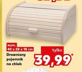 Pojemnik na chleb drewniany 40 x 28 x 18 cm promocja