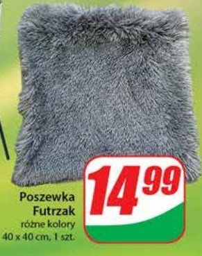 Poszewka futrzak 40 x 40 cm promocja