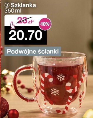 Szklanka 350ml z podwójne ścianki promocja w Woolworth