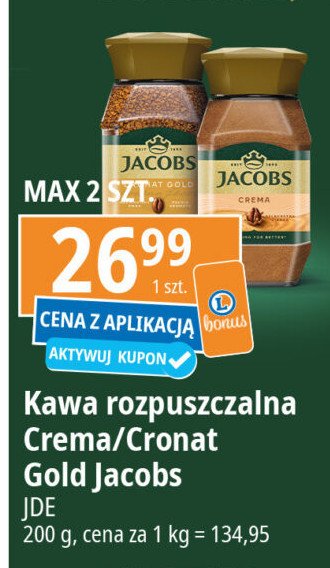 Kawa Jacobs crema promocja w Leclerc