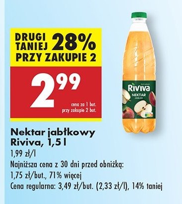 Nektar jabłkowy Riviva promocja