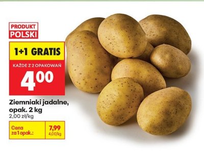Ziemniaki jadalne, opak. 2 kg promocja w Biedronka