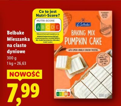 Mieszanka na ciasto dyniowe promocja w Lidl