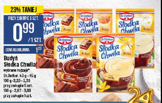 Budyń czekoladowy Dr. oetker słodka chwila promocja