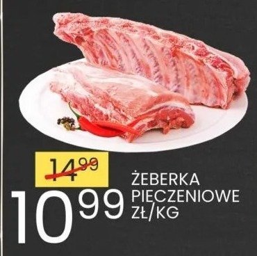 Żeberka pieczeniowe zł/kg promocja w Wafelek