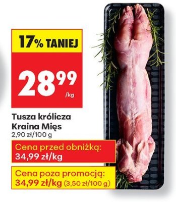 Tusza królicza Kraina Mięs promocja w Biedronka