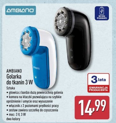 Golarka do tkanin 3 W promocja w Aldi