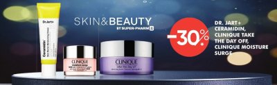 Kosmetyki Dr. Jart+ Ceramidin, Clinique Take The Day Off, Clinique Moisture Surge promocja w Super-Pharm