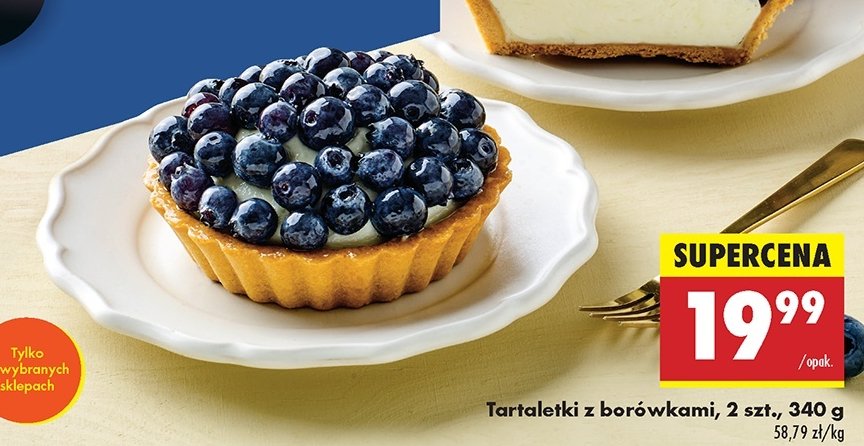 Tartaletka z borówkami promocja w Biedronka