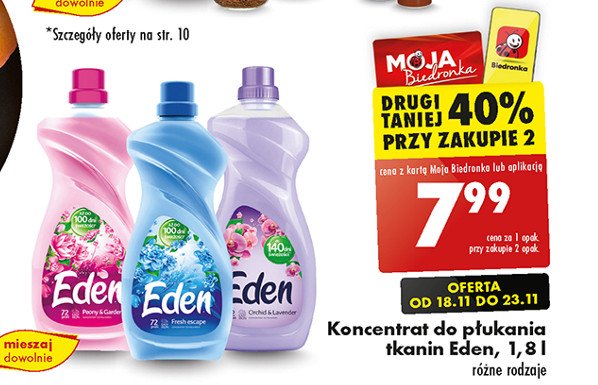 Płyn do płukania fresh escape Eden olejki naturalne promocja