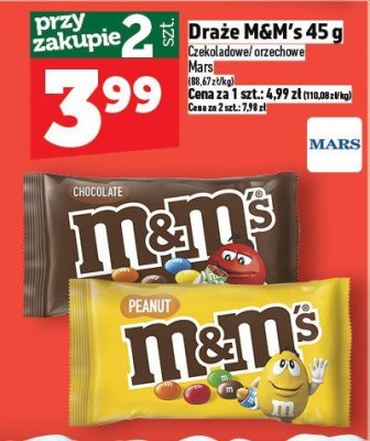 Draże M&M's promocja w TOPAZ