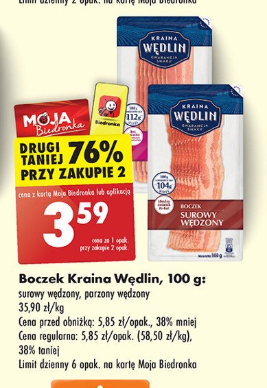 Boczek parzony Kraina wędlin promocja