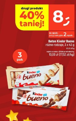 Baton czekoladowy Kinder Bueno różne rodzaje promocja w Dealz