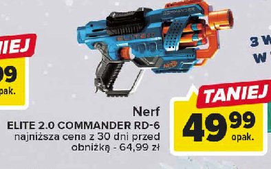 Pistolet elite 2.0 commander rd-6 Nerf promocja