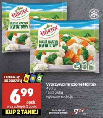 Warzywa mrożone Hortex wybrane rodzaje promocja w Delikatesy Centrum