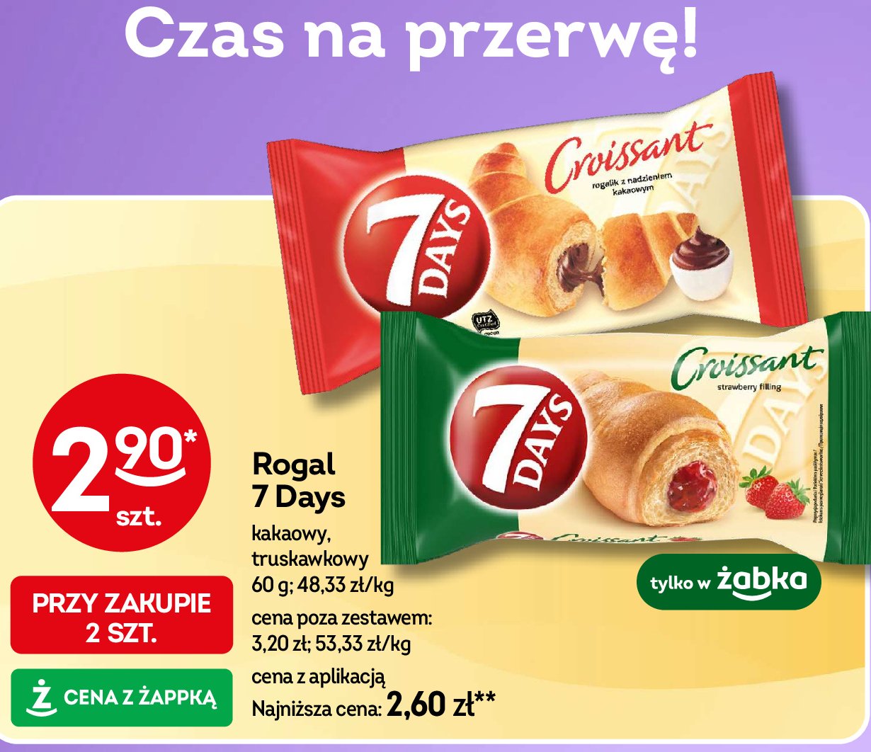 Rogal truskawkowy 7 days promocja