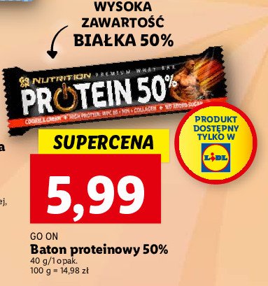 Baton protein 50% Sante go on! nutrition promocja
