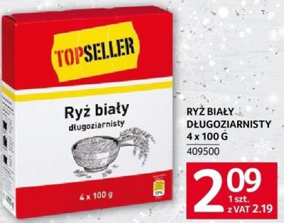 Ryż biały długoziarnisty 4 x 100 G promocja w Selgros