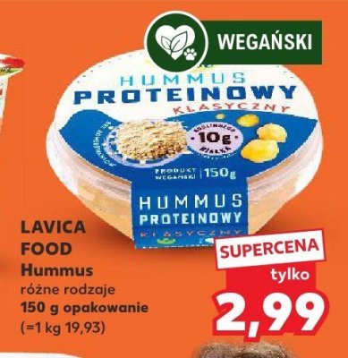 Hummus różne rodzaje promocja w Kaufland