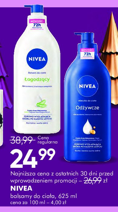 Balsam łagodzący z aloesem skóra normalna i sucha z pompką Nivea promocja w Super-Pharm