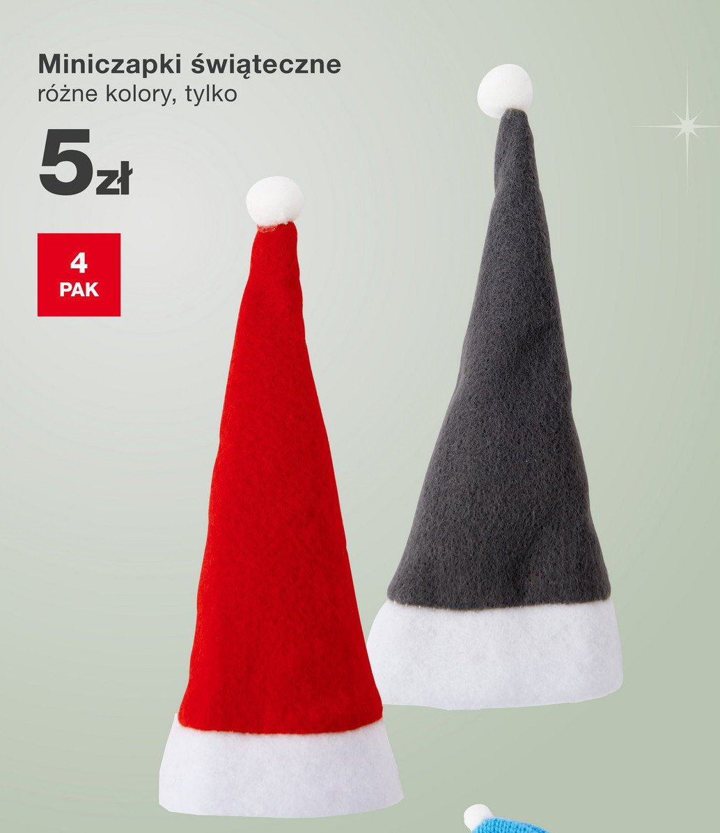 Miniczapki świąteczne promocja