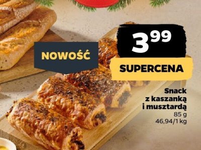 Snack z kaszanką i musztardą promocja w Netto