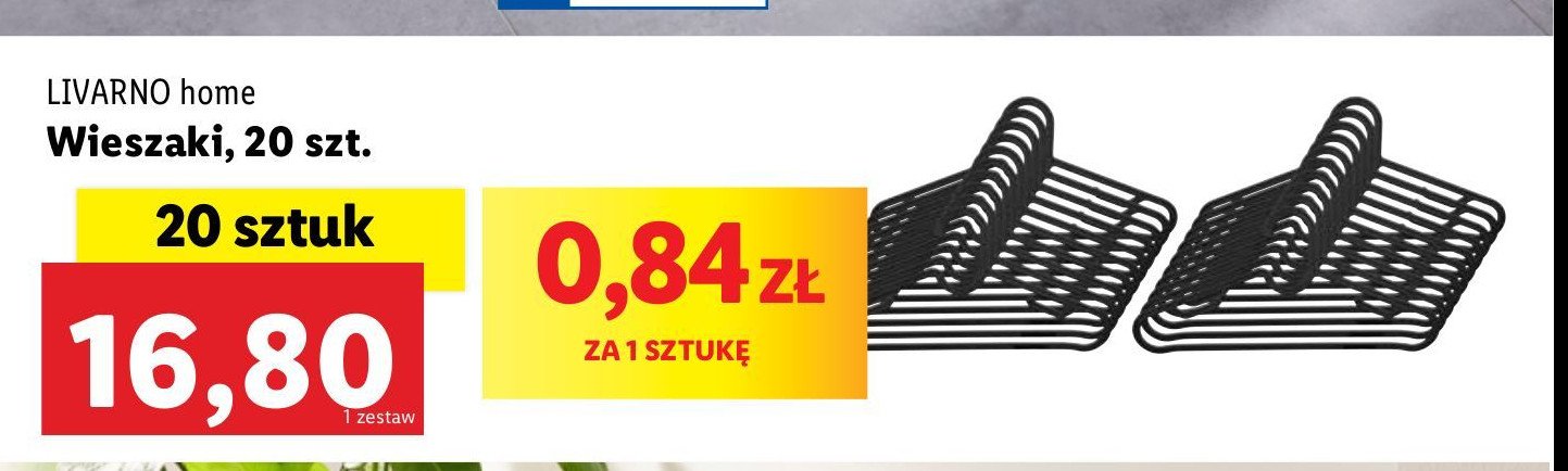 Wieszaki na ubrania LIVARNO HOME promocja w Lidl