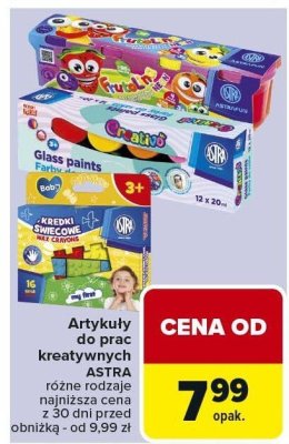 Artykuły do prac kreatywnych ASTRA różne rodzaje promocja w Carrefour