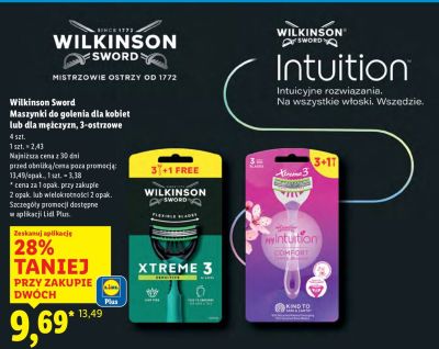 Maszynki do golenia dla kobiet, 3-ostrzowe promocja w Lidl