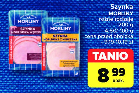 Szynka morlińska z kurczaka Morliny promocja