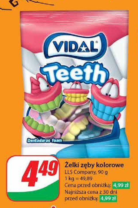 Żelki zęby Vidal promocja