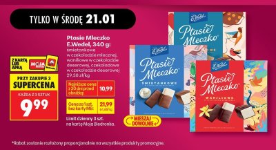Czekolada Ptasie Mleczko śmietankowe w czekoladzie mlecznej promocja w Biedronka