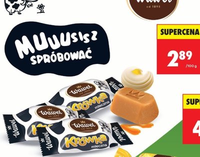 Cukierki Krówka mleczna promocja w Biedronka
