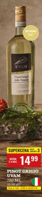 Wino Pinot Grigio UVAM delle Venezie 750 ML promocja w Biedronka