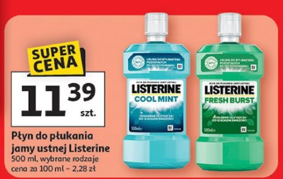 Płyn do płukania jamy ustnej Listerine 500 ml promocja w Auchan