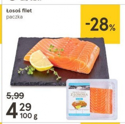 Łosoś norweski śieży filet promocja