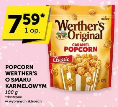 Popcorn Werther's o smaku karmelowym promocja w ABC