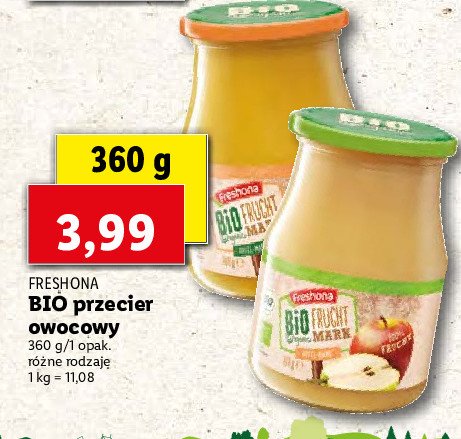 Przecier jab艂kowo-bananowy Freshona promocja