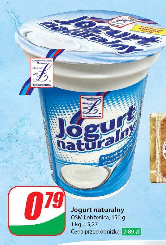 Jogurt naturalny Osm łobżenica promocja