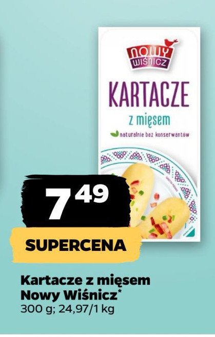 Kartacze z mięsem Nowy wiśnicz promocja w Netto