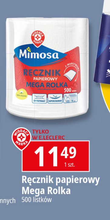 Ręcznik papierowy mega rolka Wiodąca marka mimosa promocja