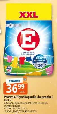 Proszek/płyn/kapsułki do prania E Henkel promocja w Leclerc