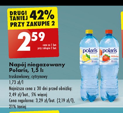 Woda cytrynowa Polaris promocja