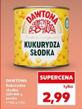 Kukurydza konserwowa Dawtona promocja