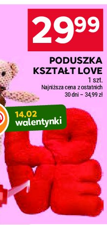 Poduszka kształt love promocja