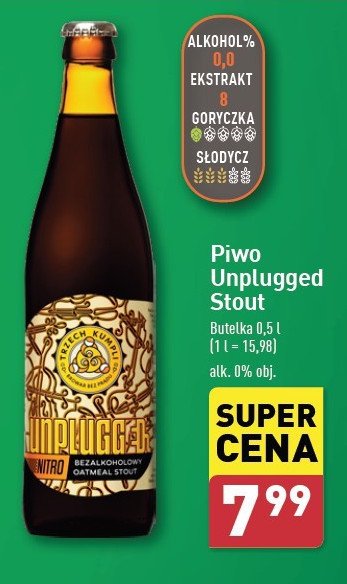 Piwo Trzech kumpli unplugged nitro stout promocja