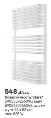 Grzejnik wodny Stark biały promocja w Castorama