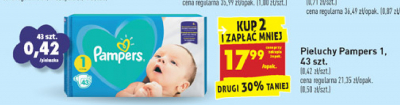 Pieluszki newborn Pampers promocja