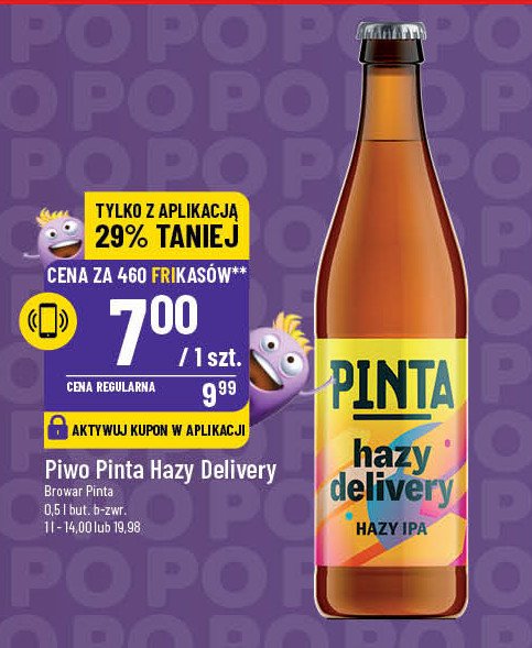 Piwo Pinta hazy delivery promocja w POLOmarket